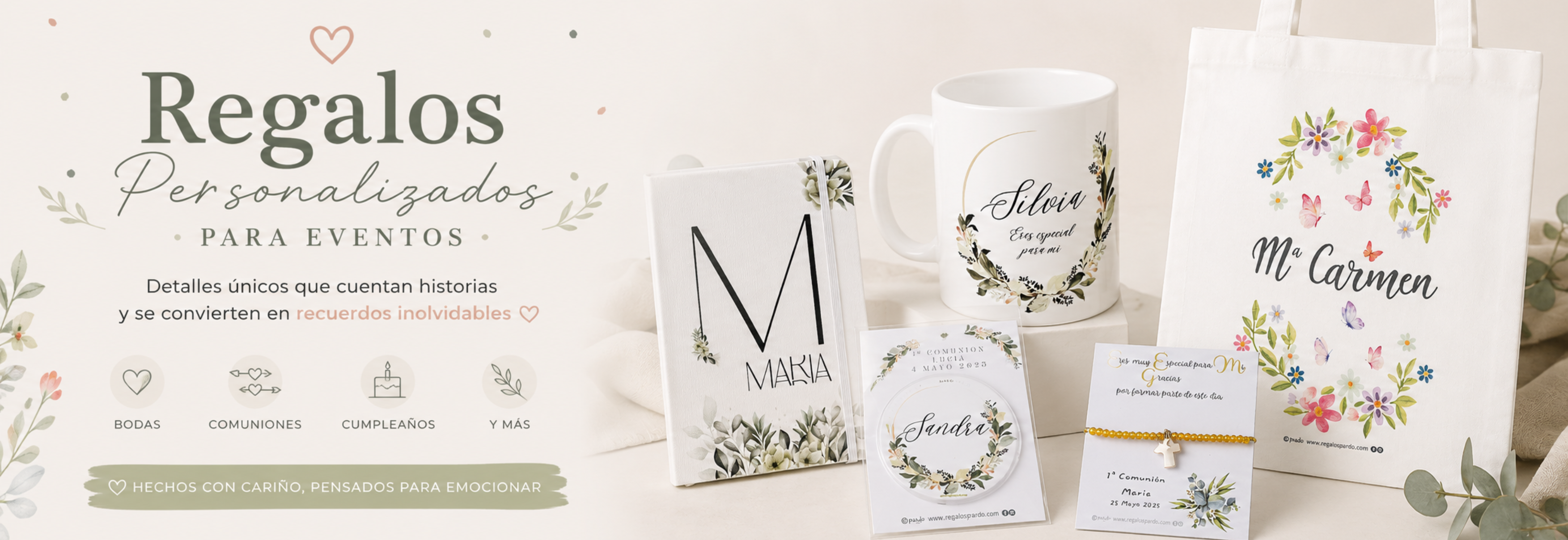 Regalos personalizados para eventos